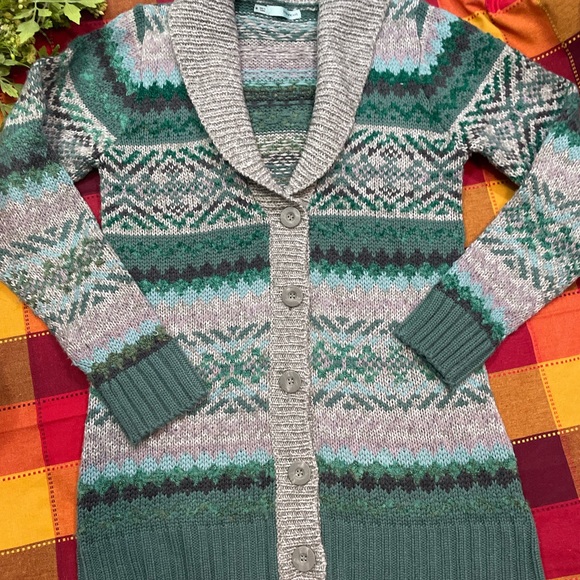 Maurices Green button down sweater - Picture 2 of 13